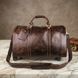 Кожаная дорожная сумка на колесах для путешествий и командировок Vintage 14254 Коричневая