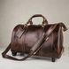 Кожаная дорожная сумка на колесах для путешествий и командировок Vintage 14254 Коричневая